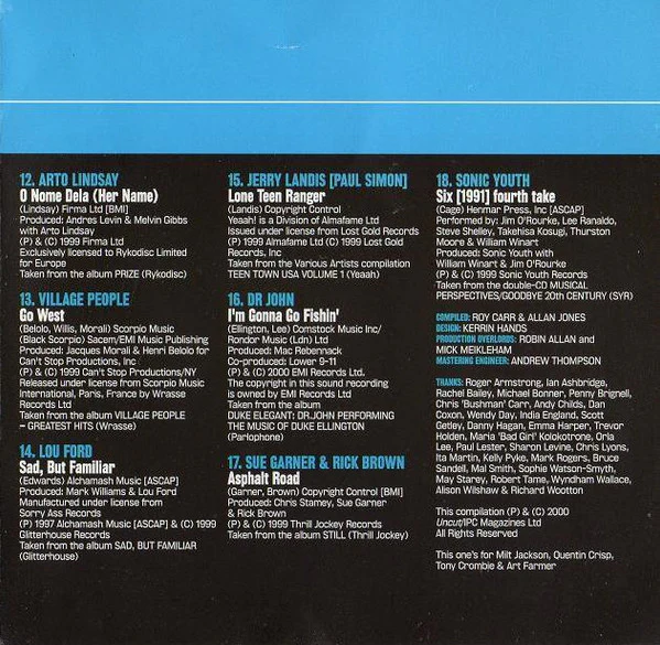 Various - Unconditionally Guaranteed 2000.1 (Uncut's Guide To The Month's Best Music) (CD) - Image 4