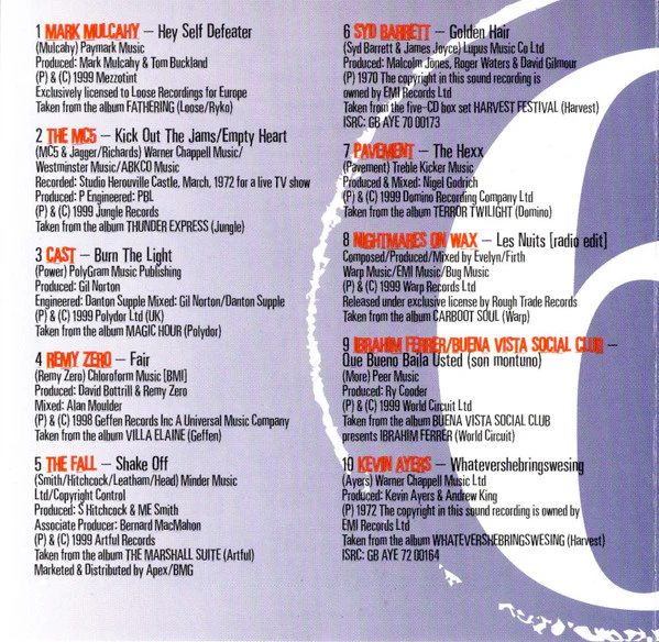 Various - Unconditionally Guaranteed Volume 6 July 1999 (Uncut's Guide To The Month's Best Music) (CD) - Image 4
