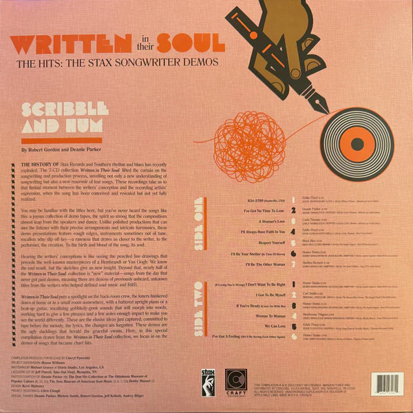 Various - Written In Their Soul (The Hits: The Stax Songwriter Demos) (Vinyl) - Image 2