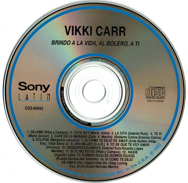 Vikki Carr - Brindo A La Vida, Al Bolero, A Ti (CD) - Image 3