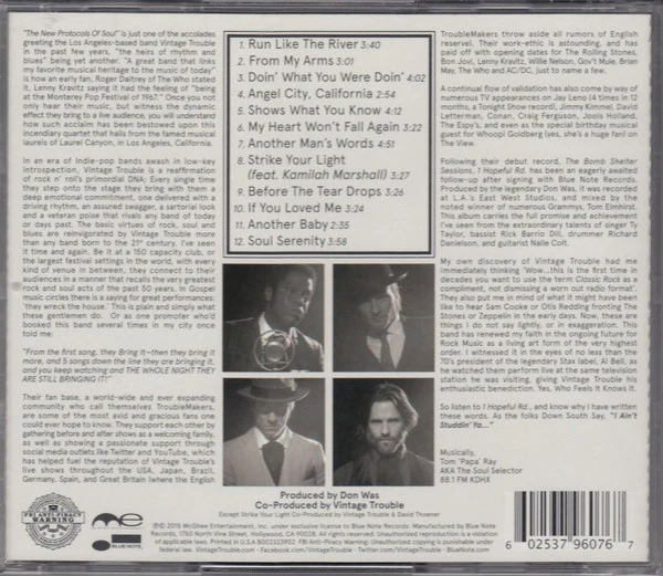 Vintage Trouble -  1 Hopeful Rd.  (CD) - Image 2