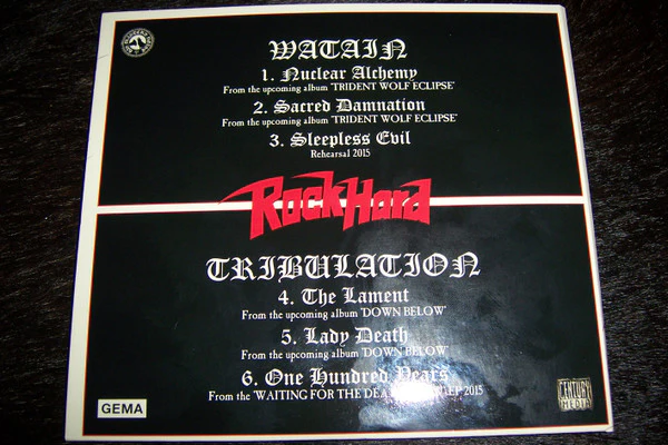 Watain / Tribulation  - RockHard Sampler January 2018 (CD) - Image 3