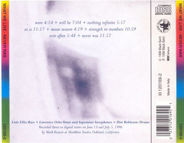 What We Live - Never Was (CD) - Image 2