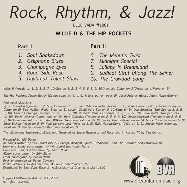 Willie D & The Hip Pockets - Rock, Rhythm, & Jazz! (CD) - Image 3