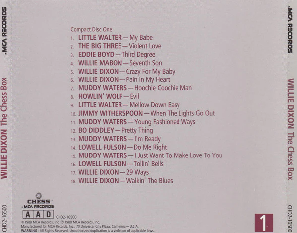 Willie Dixon - The Chess Box (CD) - Image 3