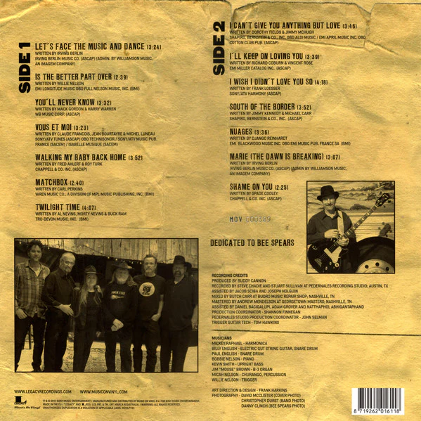 Willie Nelson & Family - Let's Face The Music And Dance (Vinyl) - Image 2