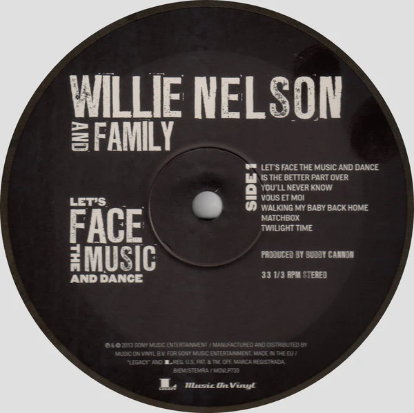 Willie Nelson & Family - Let's Face The Music And Dance (Vinyl) - Image 3