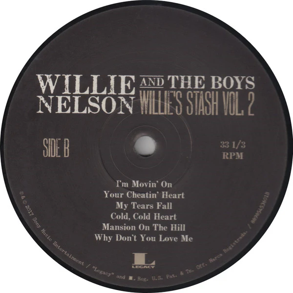 Willie Nelson And The Boys  - Willie's Stash Vol. 2 (Vinyl) - Image 4