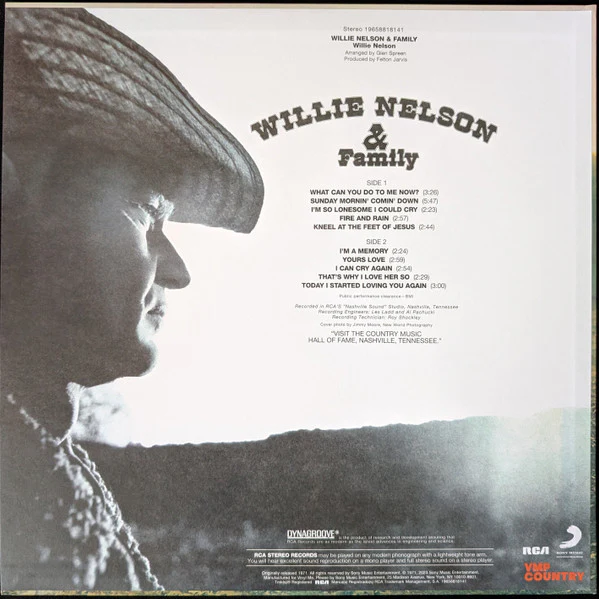 Willie Nelson - Willie Nelson & Family (Vinyl) - Image 3