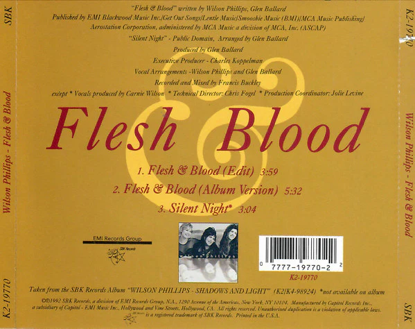Wilson Phillips - Flesh & Blood (CD) - Image 2