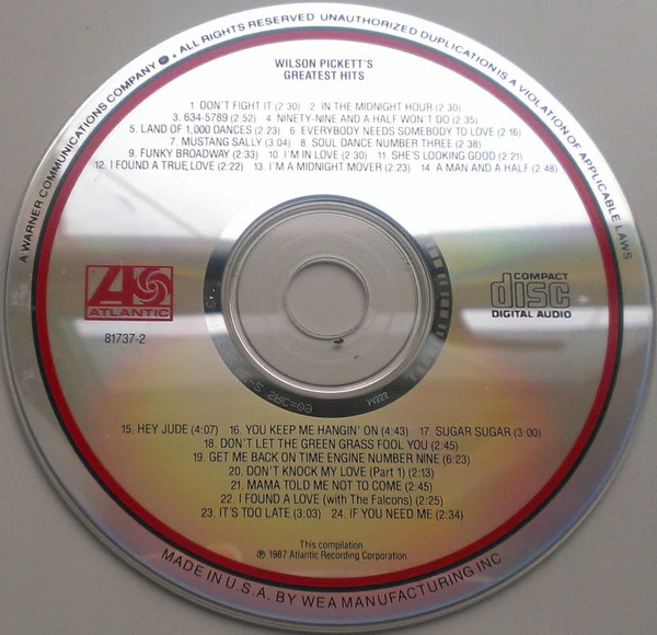 Wilson Pickett - Wilson Pickett's Greatest Hits (CD) - Image 3