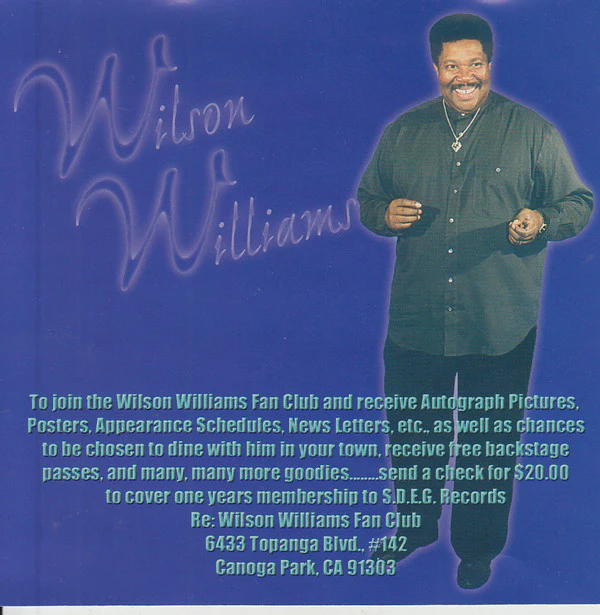 Wilson Williams - Eating Ain't Cheating (CD) - Image 3