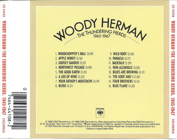 Woody Herman - The Thundering Herds 1945-1947 (CD) - Image 5