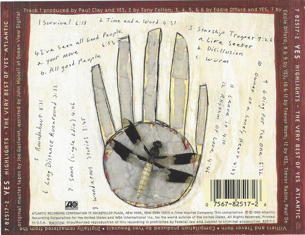 Yes - Highlights - The Very Best Of Yes (CD) - Image 2