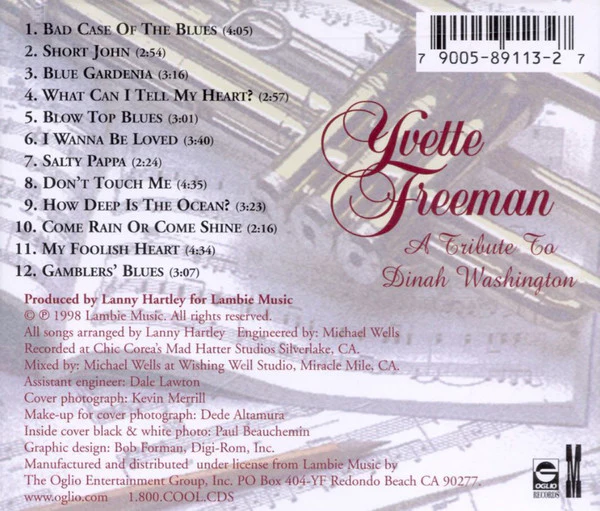 Yvette Freeman - A Tribute To Dinah Washington (CD) - Image 2